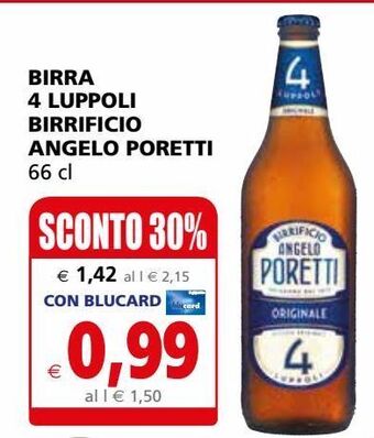 Birra 4 luppoli birrificio angelo poretti