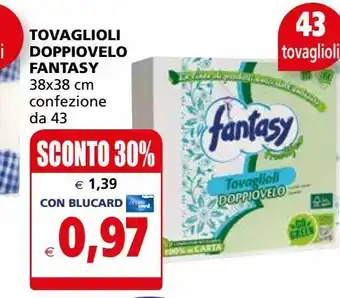 Il Gigante Tovaglioli doppiovelo fantasy offerta