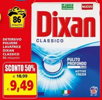 Il Gigante Detersivo polvere lavatrice dixan classico offerta