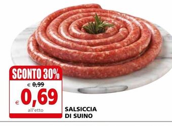 Il Gigante Salsiccia di suino offerta