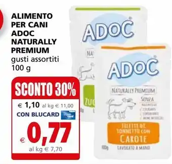 Il Gigante Alimento per cani adoc naturally premium offerta