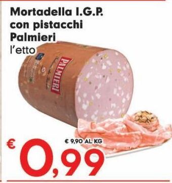 Despar Mortadella i.g.p con pistacchi palmieri offerta
