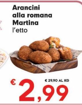 Despar Arancini alla romana martina offerta