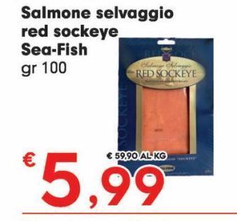 Despar Salmone selvaggio red sockeye sea-fish offerta