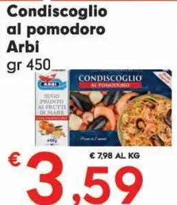 Despar Condiscoglio al pomodoro arbi offerta