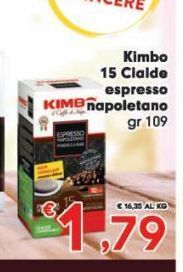 Despar Kimbo 15 cialde espresso napoletano offerta