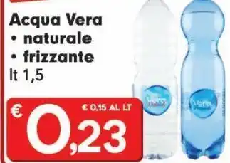 Acqua vera -naturale -frizzante