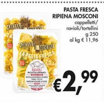 Pasta fresca ripiena mosconi