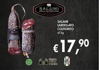 Supermercato Coal Salame colfiorito offerta