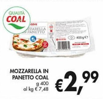 Supermercato Coal Mozzarella in panetto coal offerta