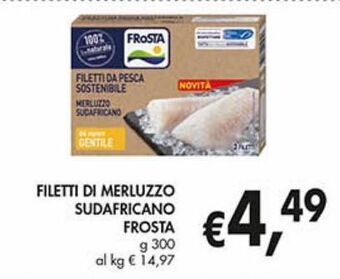 Filetti di merluzzo frosta