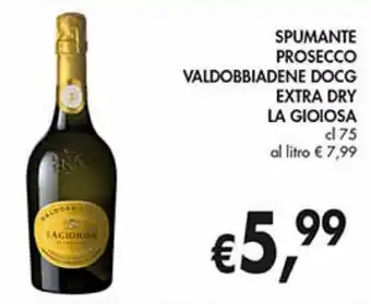Supermercato Coal Spumante prosecco la gioiosa offerta