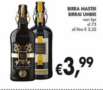 Supermercato Coal Birra mastri birrai umbri offerta