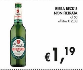 Supermercato Coal Birra beck's offerta