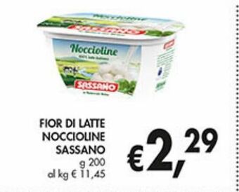 Supermercato Coal Fior di latte noccioline sassano offerta