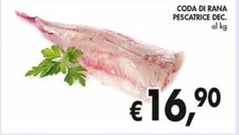 Supermercato Coal Coda di rana pescatrice dec. offerta
