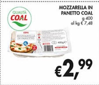Supermercato Coal Mozzarella in panetto coal offerta