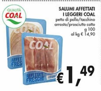 Salumi affettati i leggeri coal