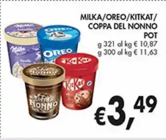 Supermercato Coal Milka / oreo / kitkat / coppa del nonno pot offerta