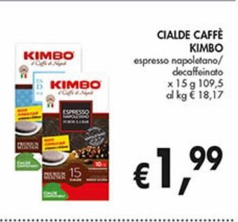 Supermercato Coal Cialde caffè kimbo offerta