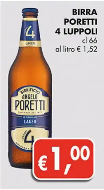 Supermercato Coal Birra poretti offerta