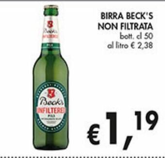 Supermercato Coal Birra beck's offerta