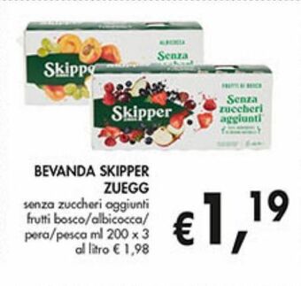 Supermercato Coal Bevanda skipper zuegg offerta