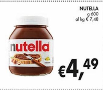 Supermercato Coal Nutella offerta