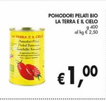 Supermercato Coal Pomodori pelati bio la terra e il cielo offerta