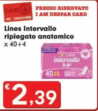 Assorbenti lines intervallo