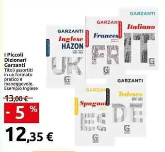 Carrefour I Piccoli Dizionari Grazanti offerta