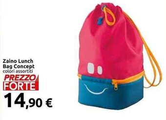 Carrefour Zaino Lunch Bag Concept colori assortiti offerta