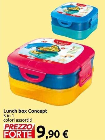 Carrefour Lunch box Concept 3 in 1 colori assortiti offerta