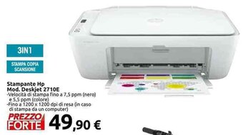 Carrefour hp Stampante Mod. Deskjet 2710E offerta