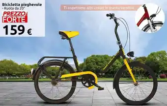 Carrefour Bicicletta pieghevole Ruota da 20 offerta