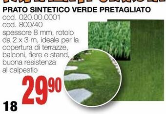 Mondo Brico Prato sintetico verde pretagliato offerta