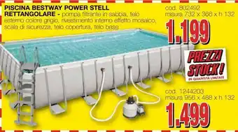 Mondo Brico Piscina bestway power stell rettangolare offerta
