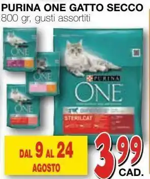 Mondo Brico Purina one gatto secco offerta