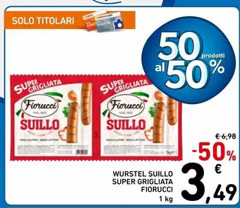 Spazio Conad Wurstel suillo super grigliata fiorucci offerta