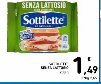 Spazio Conad Sottilette senza lattosio offerta