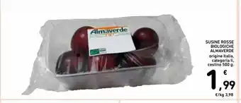 Spazio Conad Susine rosse biologiche almaverde bio offerta