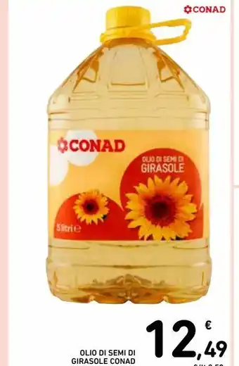 Spazio Conad Olio di semi di girasole conad offerta