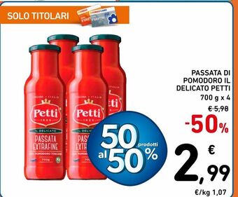 Passata di pomodoro il delicato petti