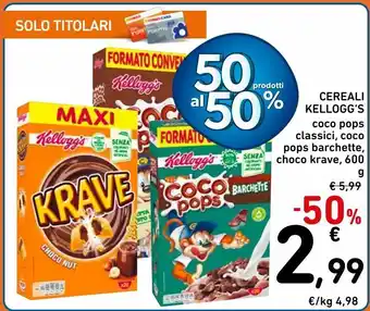 Spazio Conad Cereali kellogg's offerta