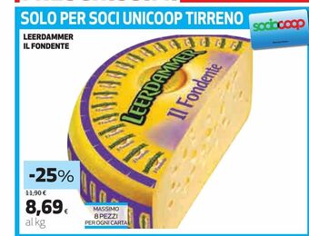 Coop Leerdammer il fondente offerta