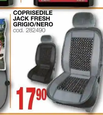 Mondo Brico Coprisedile jack fresh grigio/nero offerta