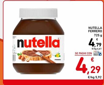 Spazio Conad Nutella ferrero offerta