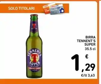 Spazio Conad Birra tennent's super offerta