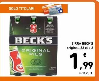 Spazio Conad Birra beck's offerta
