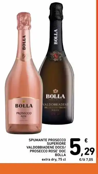 Spazio Conad Spumante prosecco superiore valdobbiadene docg/ prosecco rose' doc bolla offerta